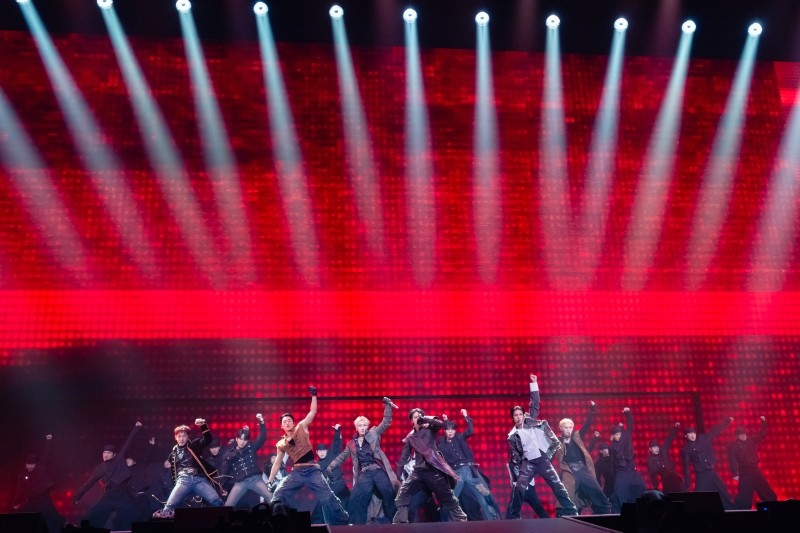 『マイナビ presents The Performance』 ATEEZ パフォーマンスフォト　ホンジュン、ソンファ、ユンホ、ヨサン、サン、ミンギ、ウヨン、ジョンホ