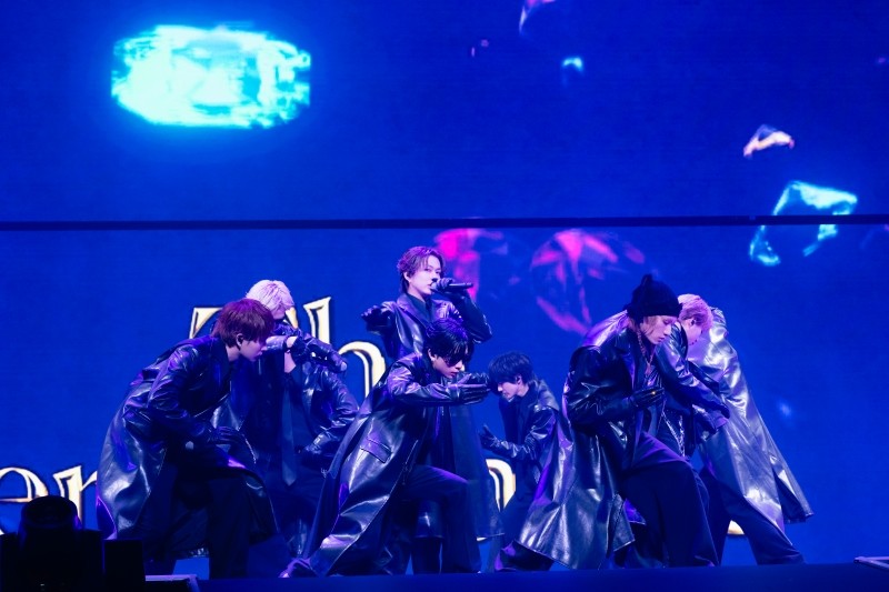 『マイナビ presents The Performance』 SUPER★DRAGON パフォーマンスフォト　 志村玲於、古川毅、ジャン海渡、飯島颯、伊藤壮吾、田中洸希、池田彪馬、松村和哉、柴崎楽