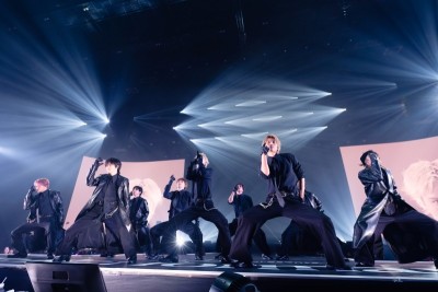 『マイナビ presents The Performance』 SUPER★DRAGON パフォーマンスフォト　 志村玲於、古川毅、ジャン海渡、飯島颯、伊藤壮吾、田中洸希、池田彪馬、松村和哉、柴崎楽